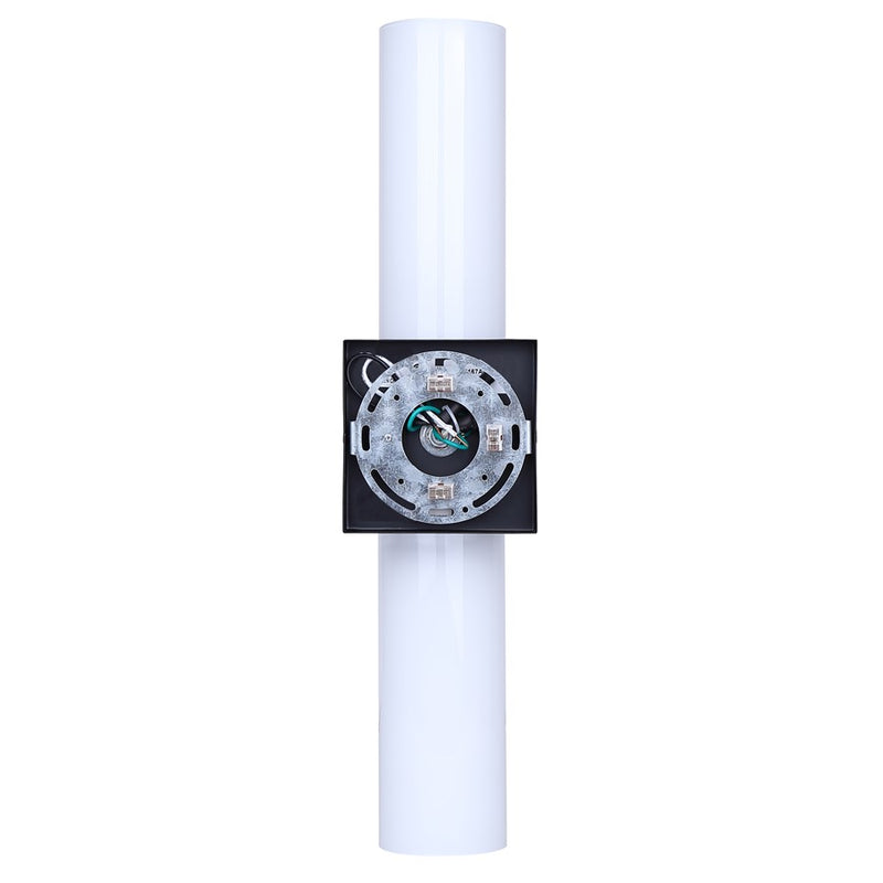 Canarm Maxine 20in 2-Light Vanity Wall Light | Modern Matte Black and Opal Glass | Bathroom & Powder Room | 4.5 x 4.75 x 20 in | Model IVL1167A02BK