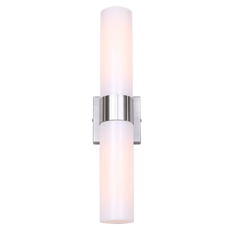 Canarm Maxine 2 Light 4.75" Wall Light, Brushed Nickel