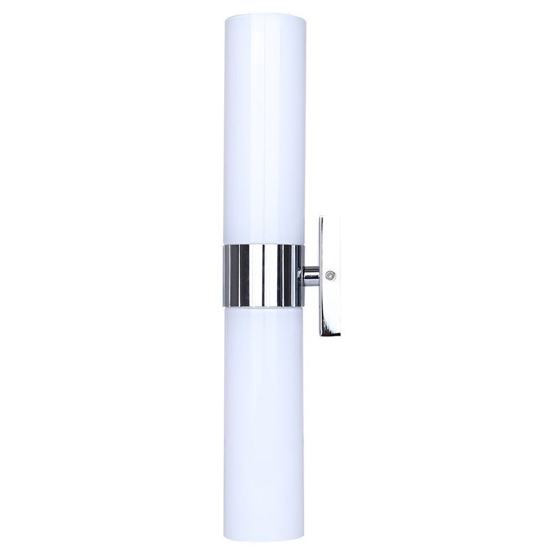 Canarm Maxine 20in 2-Light Vanity Wall Light | Modern Chrome and Opal Glass | Bathroom & Powder Room | 4.5 x 4.75 x 20 in | Model IVL1167A02CH