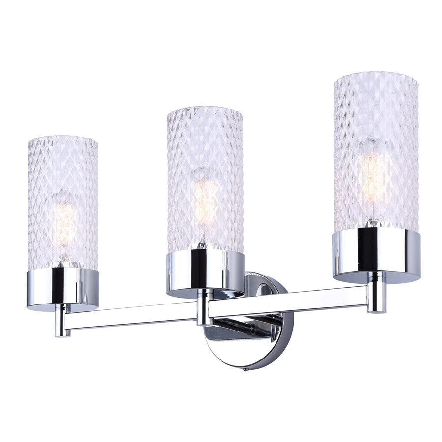 Canarm Eden 3 Light 23.25" Vanity, Chrome - IVL1168A03CH