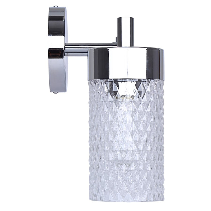 Canarm Eden 23in 3-Light Vanity | Chrome and Diamond Glass | Bathroom Vanity Light | 23.25 x 6.25 x 10.88 in | Model IVL1168A03CH