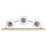 Canarm Monroe 3 Light 24" Vanity, Gold