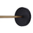 Canarm Rame 1 Light 11.66" Vanity, Matte Black/Gold