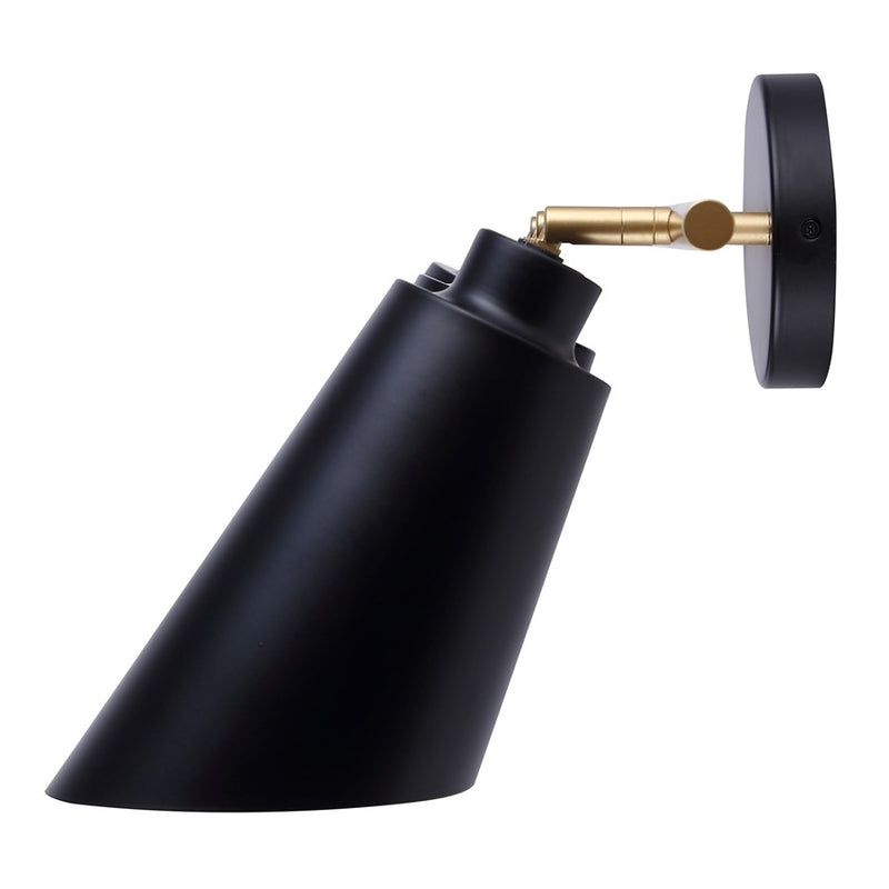 Canarm Rame 3 Light 23" Vanity, Matte Black/Gold