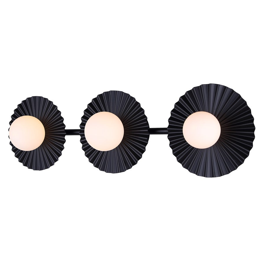 Canarm Payton 3 Light 28.5" Vanity, Black - IVL1210A03BK9