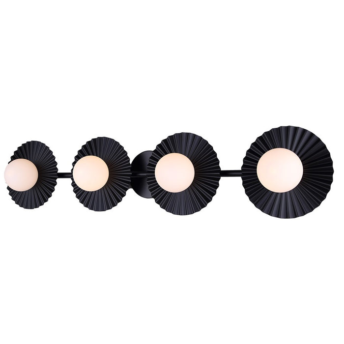 Canarm Payton 4 Light 38.75" Vanity, Black - IVL1210A04BK9