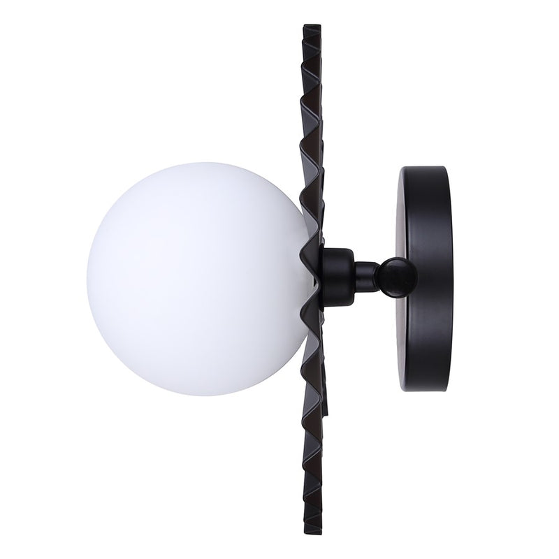 Canarm Payton 38.75in 4-Light Vanity Light | Matte Black and Opal Glass | Bathroom Vanity & Grooming | 38.75 x 6.75 x 8.12 in | Model IVL1210A04BK9