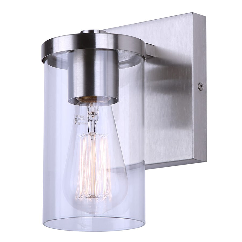 Canarm Britton 1 Light Vanity, Brushed Nickel
