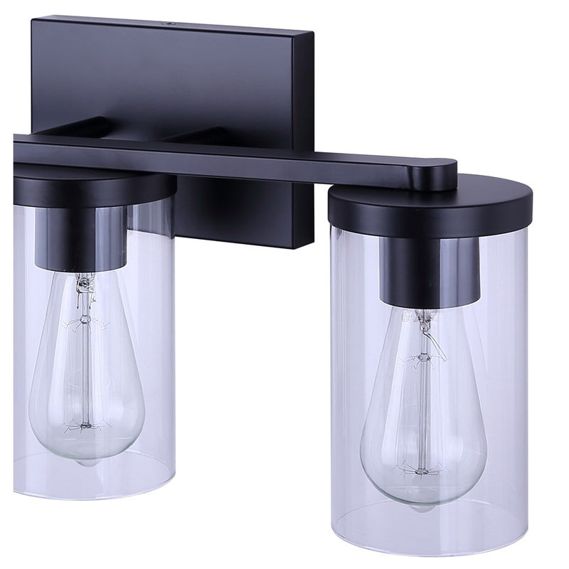 Canarm Britton 3 Light Vanity, Matte Black