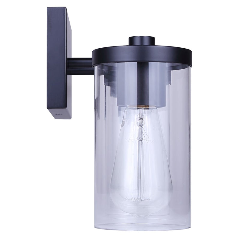 Canarm Britton 3 Light Vanity, Matte Black