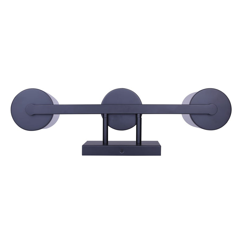 Canarm Britton 3 Light Vanity, Matte Black