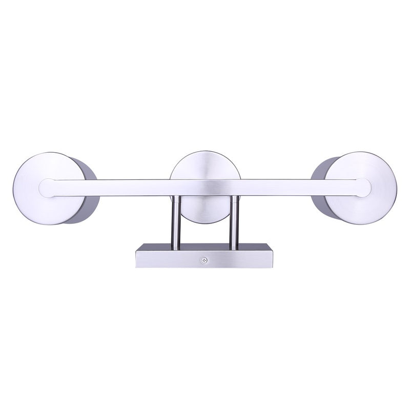 Canarm Britton 21in 3-Light Vanity Light | Modern Brushed Nickel and Clear Glass | Bathroom & Powder Room | 21 x 6 x 9.625 in | Model IVL1234A03BN
