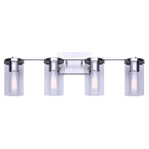 Canarm Britton 4 Light Vanity, Brushed Nickel