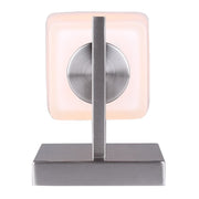 Canarm Hartley 8in 1-Light Wall Sconce | Brushed Nickel Steel and White Opal Glass | Bathroom & Hallway | 5 x 6 x 8 in | Model IVL472A01BN