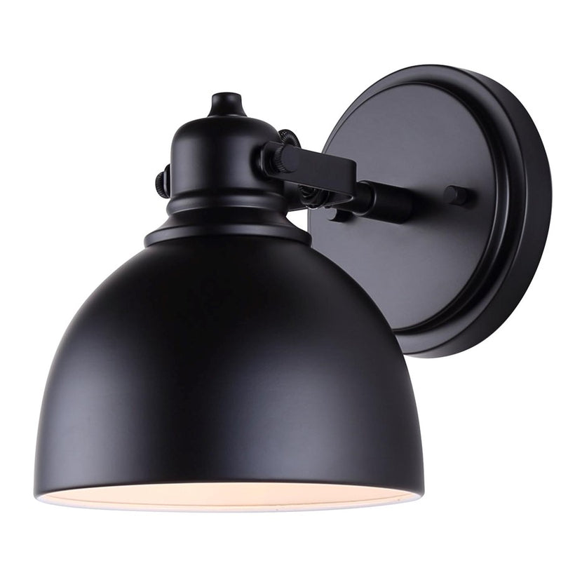 Canarm Polo 1 Light 8" Sconce, Black