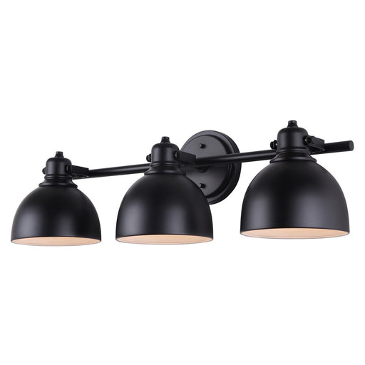 Canarm Polo 3 Light 25" Vanity, Black - IVL622A03BK