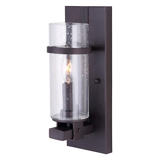 Canarm Nash 12in 1-Light Vanity Light | Oil Rubbed Bronze and Seeded Glass | Bathroom & Powder Room | 4 x 12 x 7 in | Model IVL633A01ORB