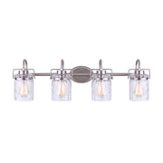 Canarm Arden 35in 3-Light Vanity | Brushed Nickel and Clear Glass | Bathroom Vanity Light | 34.5 x 10 x 7.5 in | Model IVL707A04BN