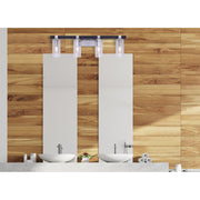 Canarm Cedar 32in 4-Light Vanity Light | Black and Brushed Nickel with Seeded Glass | Bathroom Vanity | 32 x 5 x 10 in | Model IVL762A04BKN