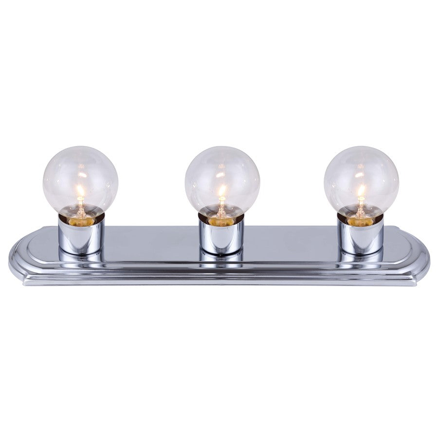 Canarm Bathroom Strip 3 Light 18" Vanity, chrome - IVLBS1307