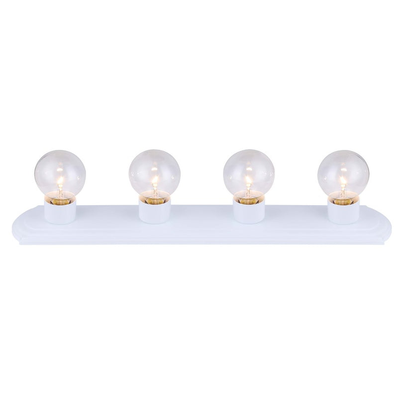Canarm Bathroom Strip 24in 4-Light Vanity | Modern White Finish | Bathroom Vanity Light | 24 x 4.38 in | Model IVLBS1411