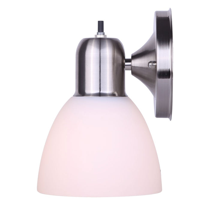 Canarm Madison 1 Light 5.75" Sconce, Brushed Nickel