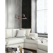 Canarm Tally 8in 1-Light Wall Sconce | Modern Black and Gold Metal | Hallway & Bedroom Accent Light | 8 x 9 x 18 in | Model IWF1017A01BKG