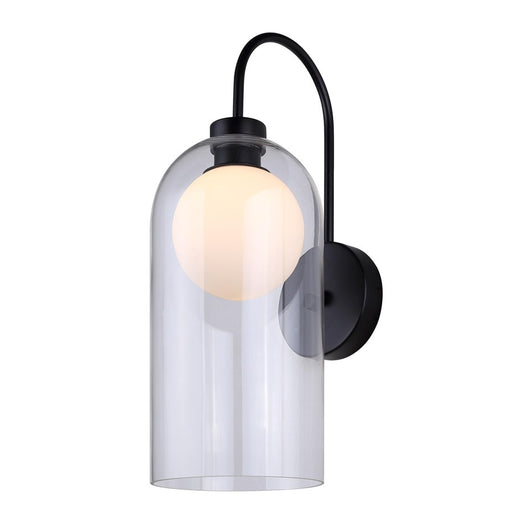 Canarm Pelia 1 Light Sconce, Black - IWF1142A01BK