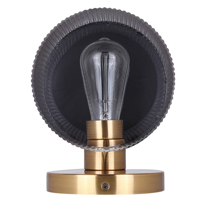 Canarm Jenner 1 Light Sconce, Matte Black/Gold
