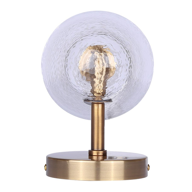 Canarm Luisa 1 Light Sconce, Gold/Hammered