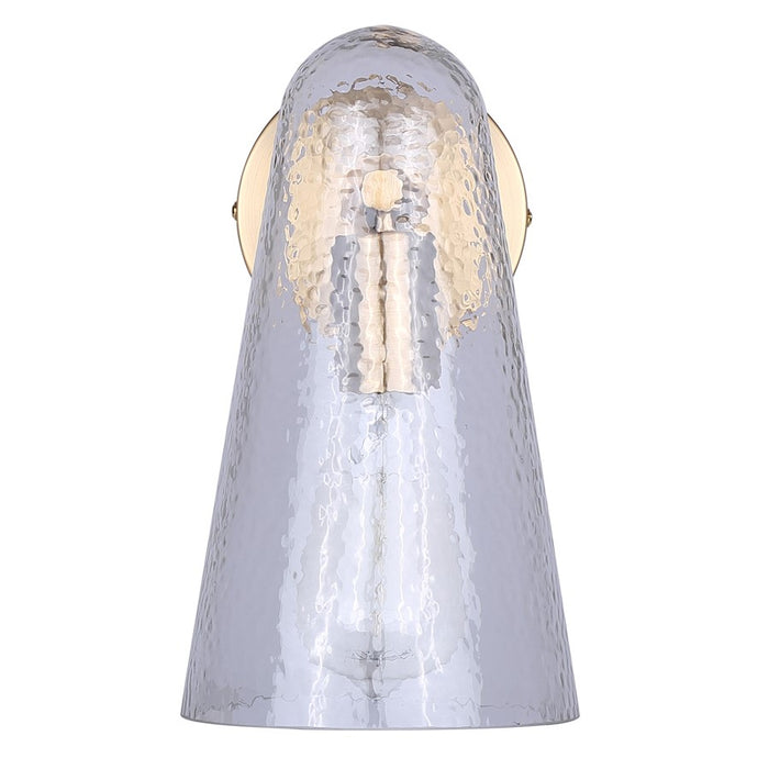 Canarm Luisa 1 Light Sconce, Gold/Hammered