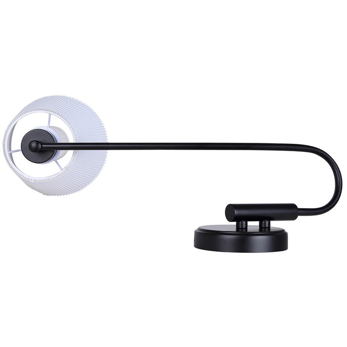 Canarm Aspen 1 Light Sconce, Black/White