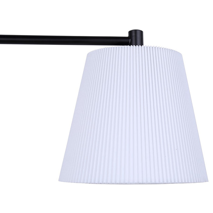 Canarm Aspen 1 Light Sconce, Black/White