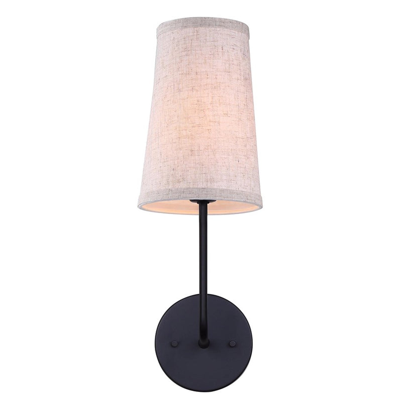 Canarm Oakly 1 Light 5.5" Sconce, Black