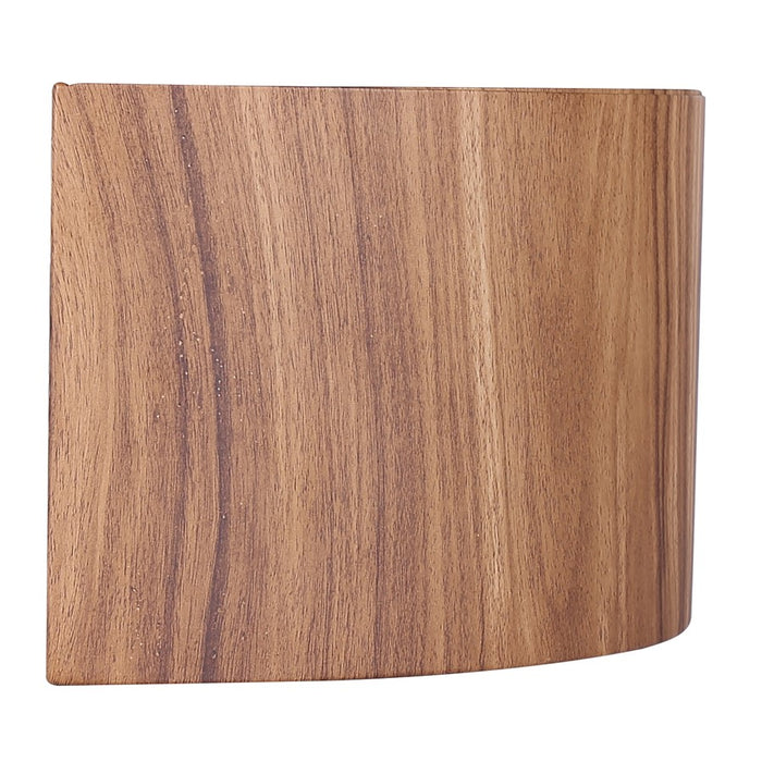 Canarm Dexter 1 Light Sconce, Matte Black/Faux Wood