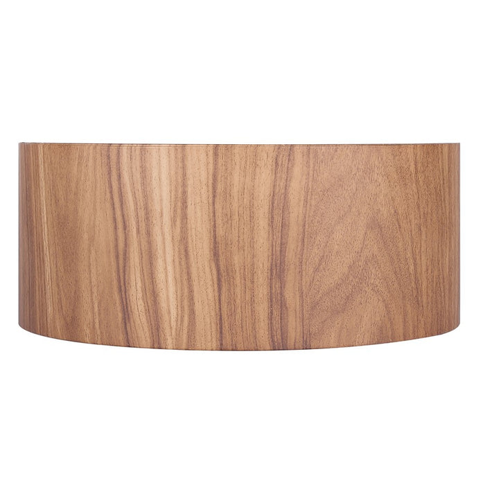 Canarm Dexter 1 Light Sconce, Matte Black/Faux Wood