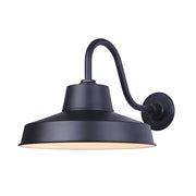 Canarm LED Outdoor 12in Wall Sconce | Modern Black Metal and Acrylic | Entryway & Patio | 2400 Lumens, 3000K, 39W | Model LBL167A14WACBK