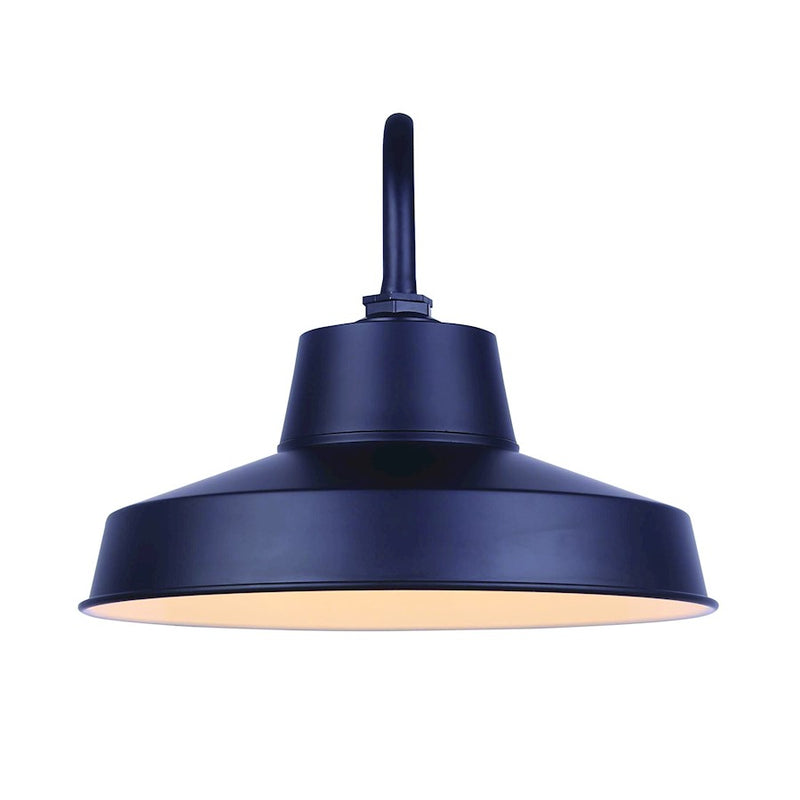 Canarm LED Outdoor 12in Wall Sconce | Modern Black Metal and Acrylic | Entryway & Patio | 2400 Lumens, 3000K, 39W | Model LBL167A14WACBK