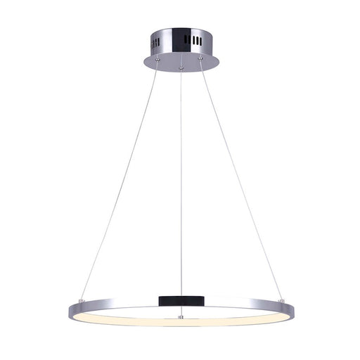 Canarm Lexi 20in LED Chandelier | Modern Chrome Metal | Dining Room & Living Room | 21W Integrated LED | Model LCH128A21CH