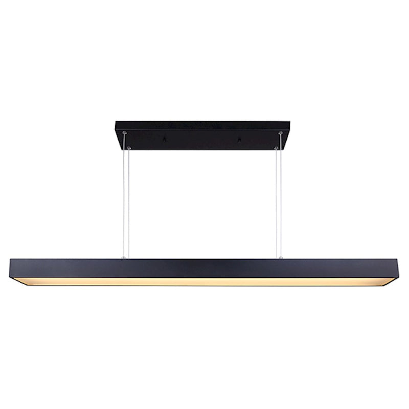 Canarm Jaco 47in LED Chandelier | Black Steel Wire and Acrylic | Dining Room & Living Room | 47 x 40 x 5 in, 2800 Lumens | Model LCH133A48BK