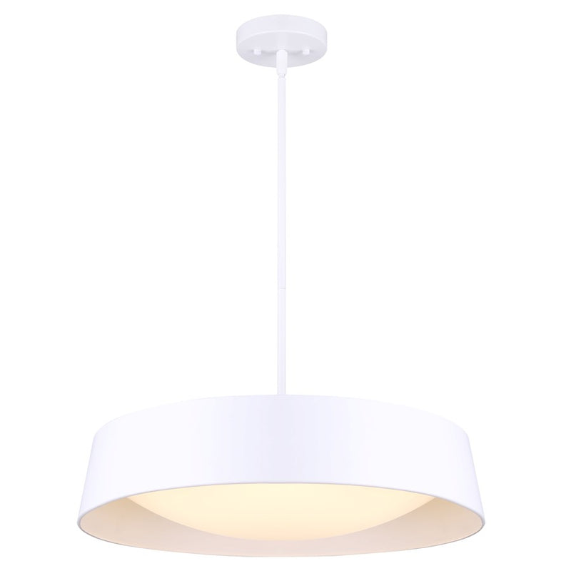 Canarm Adira 1 Light LED 22" Chandelier, White