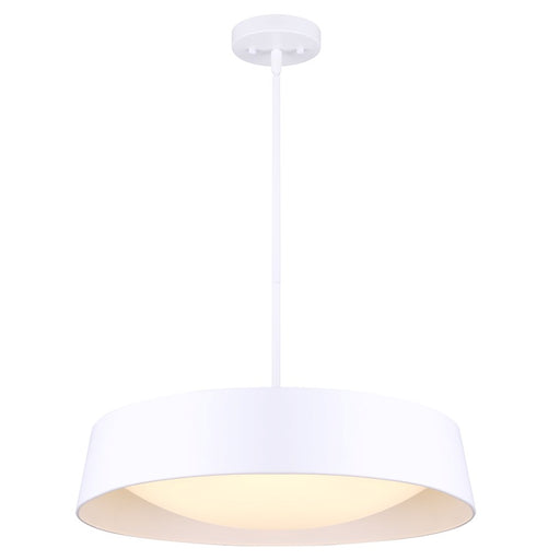 Canarm Adira 1 Light LED 22" Chandelier, White - LCH177A22WH