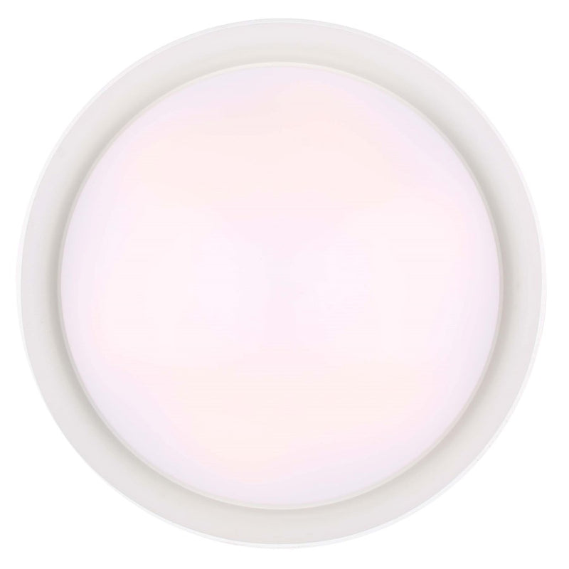 Canarm Adira 22in LED Chandelier | Modern White Metal | Dining Room & Living Room | 22 x 22 x 13.5 in | Model LCH177A22WH