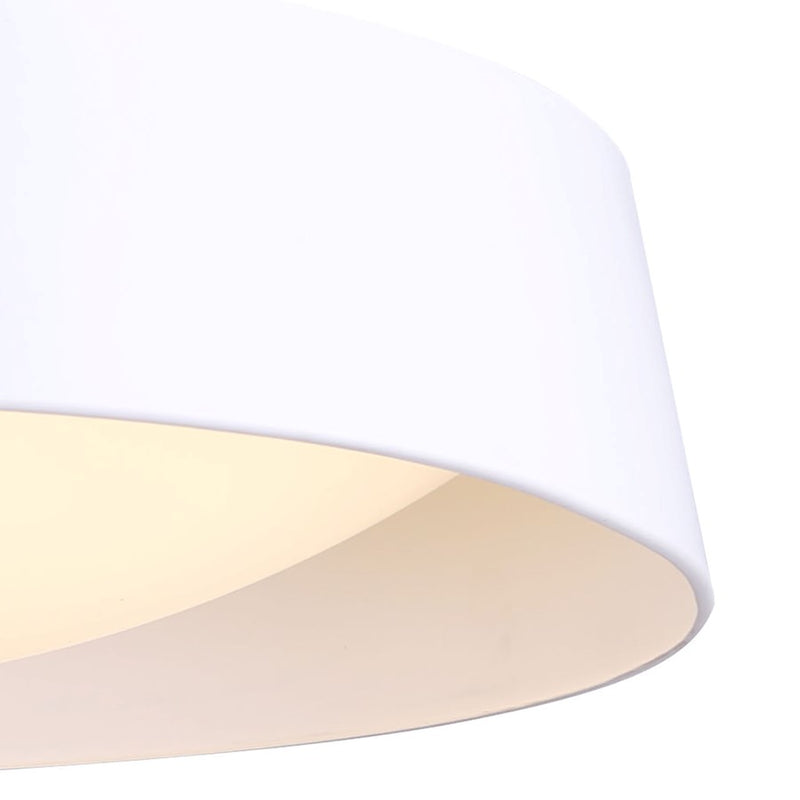 Canarm Adira 22in LED Chandelier | Modern White Metal | Dining Room & Living Room | 22 x 22 x 13.5 in | Model LCH177A22WH