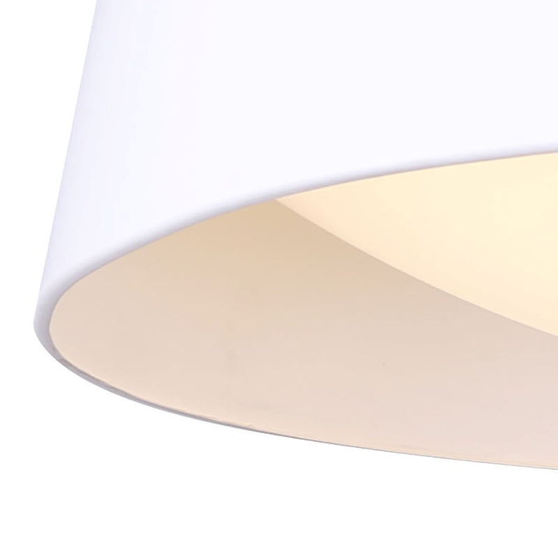 Canarm Adira 22in LED Chandelier | Modern White Metal | Dining Room & Living Room | 22 x 22 x 13.5 in | Model LCH177A22WH