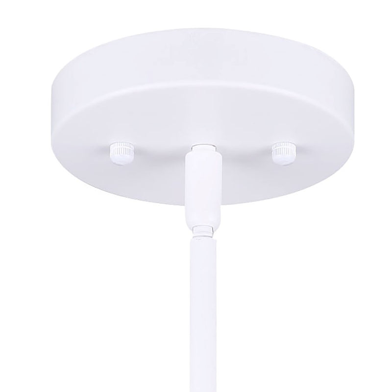 Canarm Adira 22in LED Chandelier | Modern White Metal | Dining Room & Living Room | 22 x 22 x 13.5 in | Model LCH177A22WH