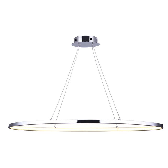 Canarm Laila 1 Light 37" Chandelier, Chrome - LCH193A37CH