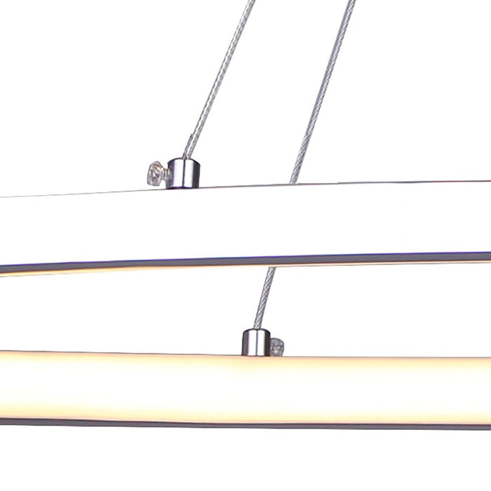 Canarm Laila 1 Light 37" Chandelier, Chrome