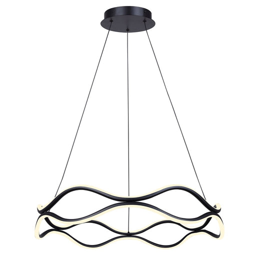Canarm Castra 3 Light LED 23" Chandelier, Black - LCH280A24BK