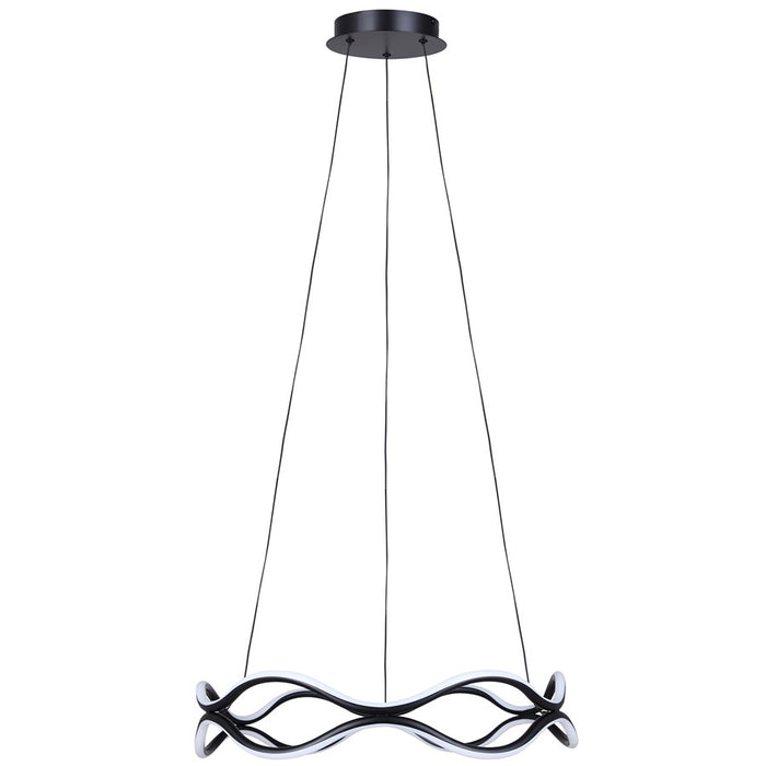 Canarm Castra 3 Light LED 23" Chandelier, Black